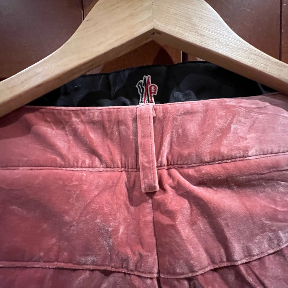 Vintage Moncler Grenoble velvet ski snow pants